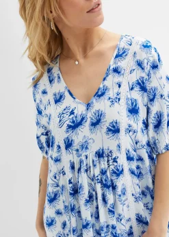 Robe courte en viscose