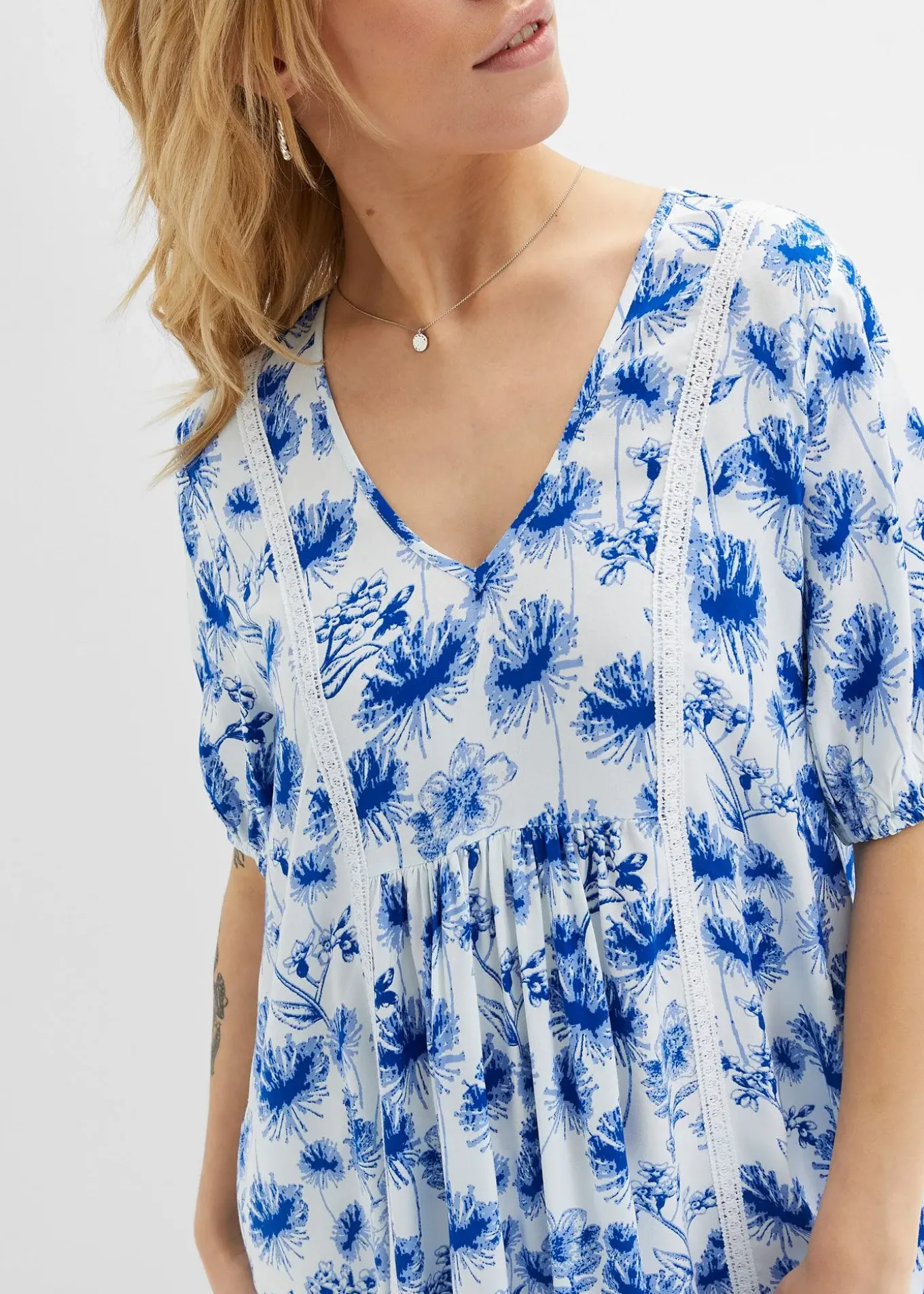 Robe courte en viscose