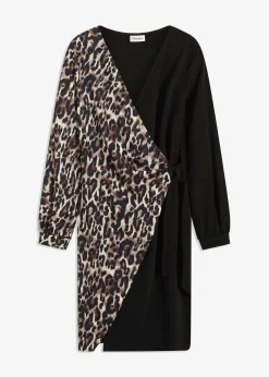 Robe courte et ajustée avec décolleté plongeant