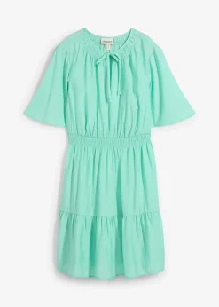 Robe courte et fluide en viscose mélangée