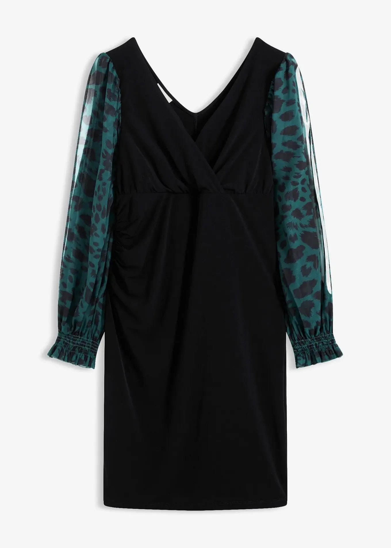 Robe courte et près du corps à manches fendues