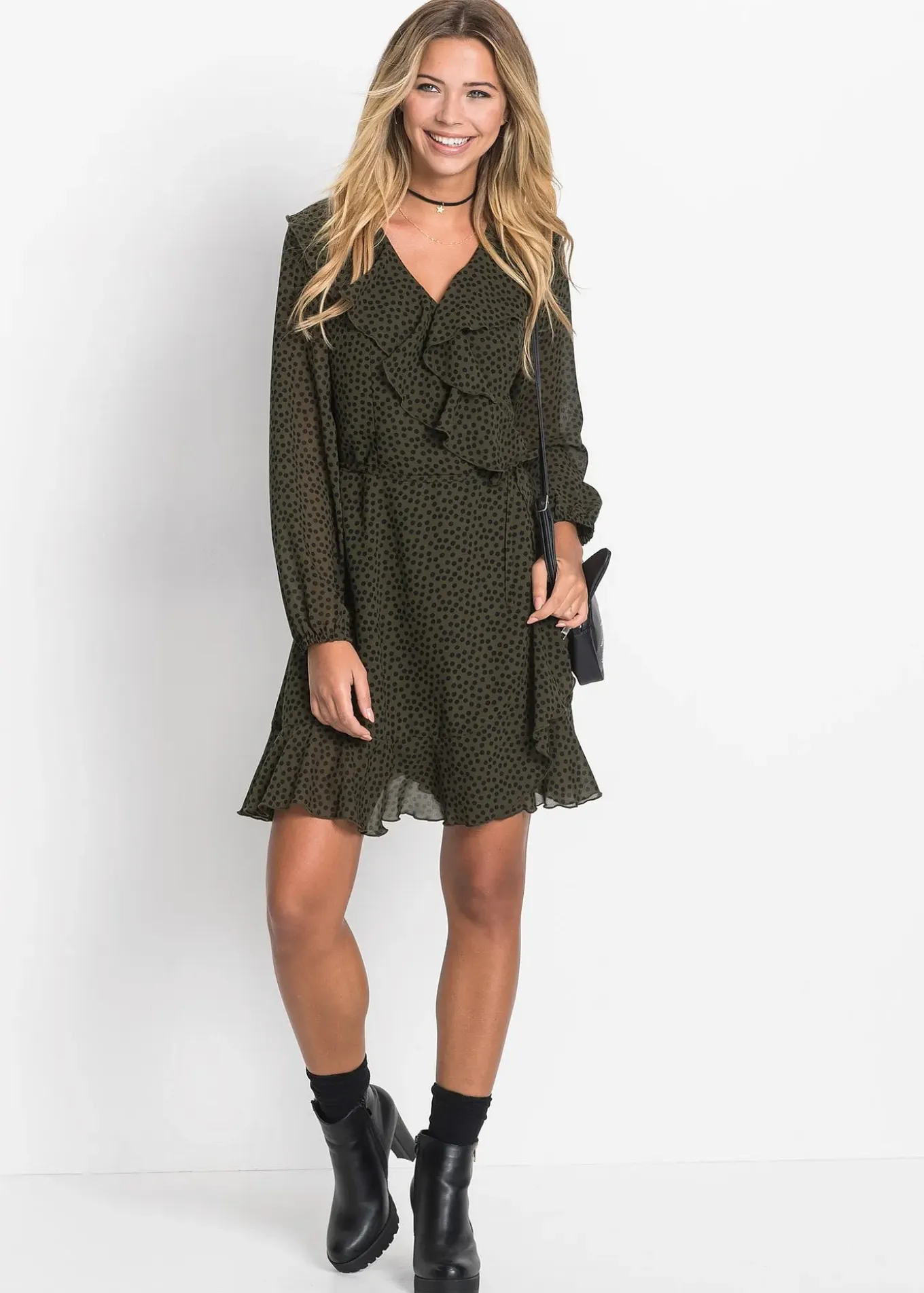 Robe courte style portefeuille