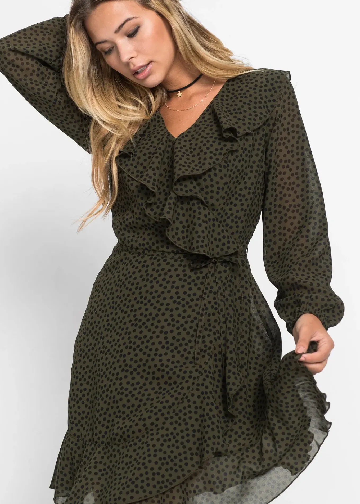 Robe courte style portefeuille