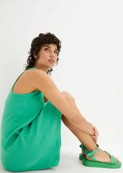 Robe côtelée en coton