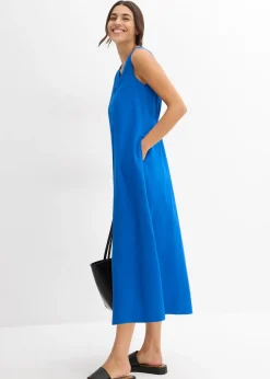 Robe débardeur en viscose fluide