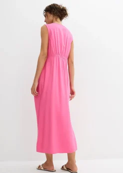 Robe débardeur en viscose fluide