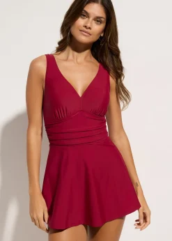 Robe de bain à bretelles croisées