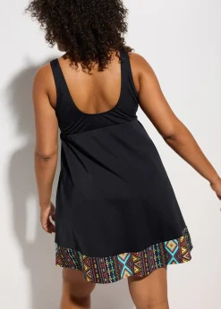 Robe de bain grande stature en polyamide recyclé