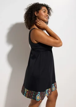 Robe de bain grande stature en polyamide recyclé