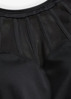 Robe de bain sculptante avec mesh transparent, maintien modéré