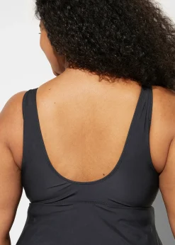 Robe de bain sculptante, maintien modéré, col V