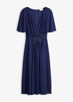 Robe de cocktail avec applications de dentelle