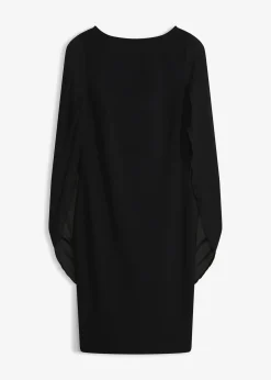 Robe de cocktail avec manches en mousseline