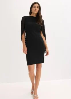 Robe de cocktail avec manches en mousseline