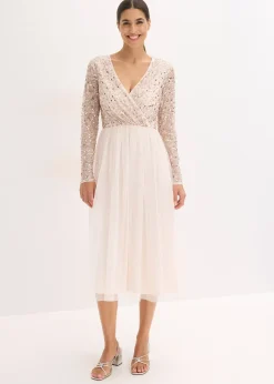 Robe de cocktail brodée de sequins