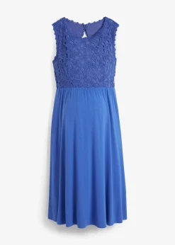 Robe de grossesse en jersey avec empiècement dentelle