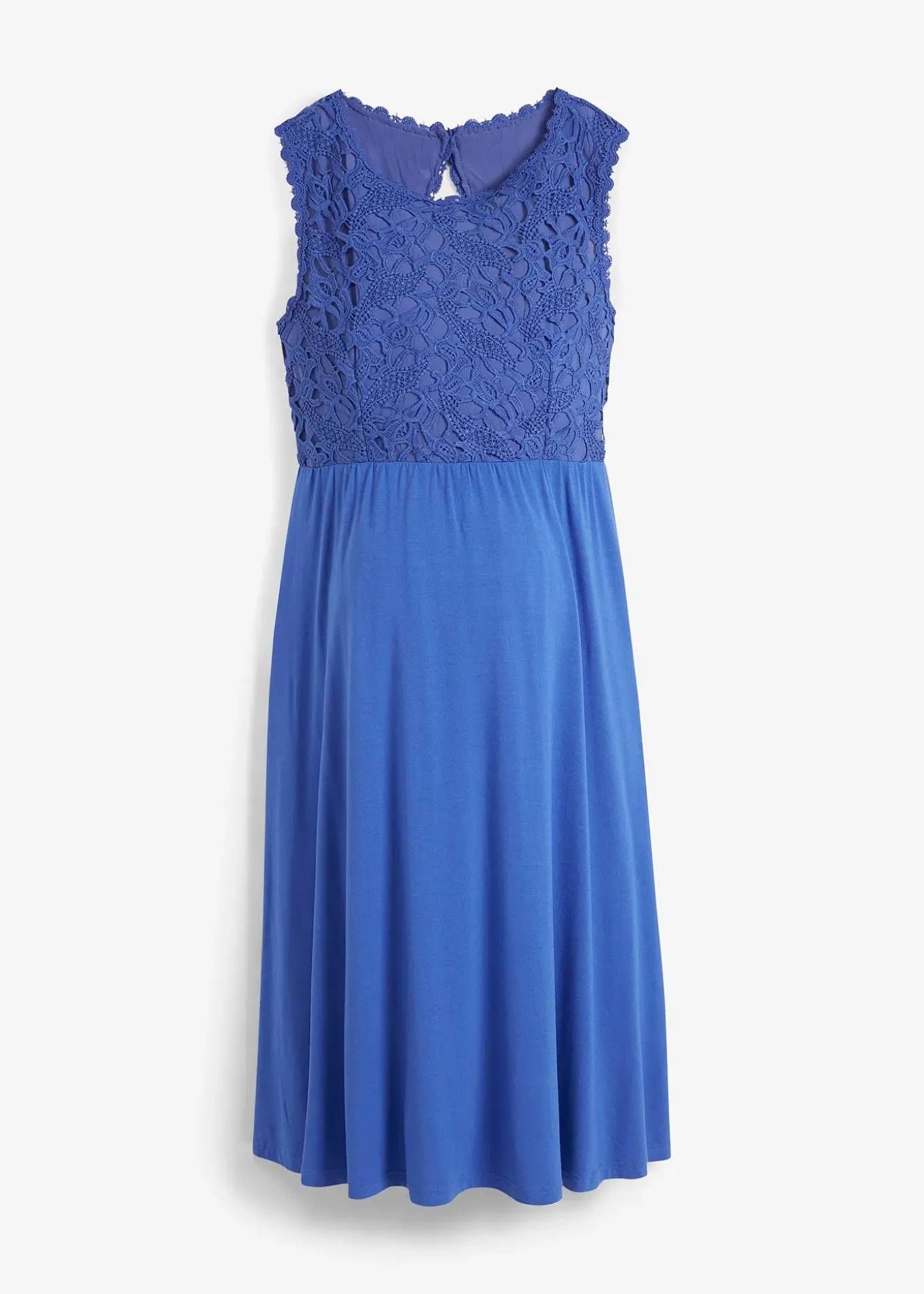 Robe de grossesse en jersey avec empiècement dentelle