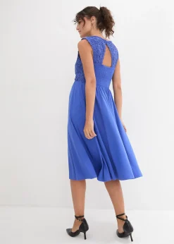 Robe de grossesse en jersey avec empiècement dentelle