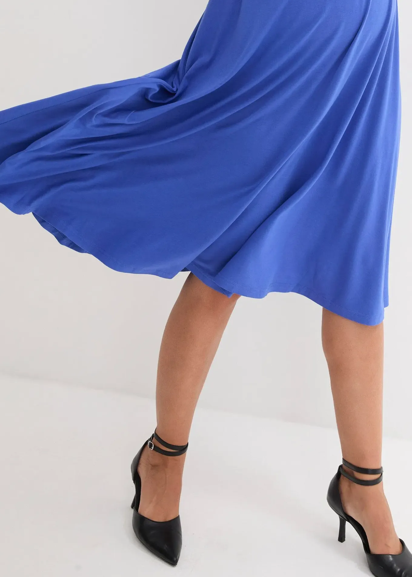 Robe de grossesse en jersey avec empiècement dentelle