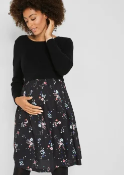 Robe de grossesse en maille et viscose