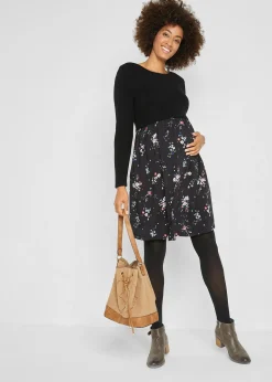 Robe de grossesse en maille et viscose