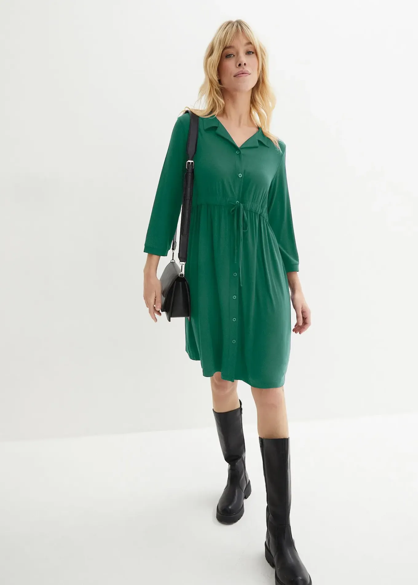 Robe de grossesse et d'allaitement avec col