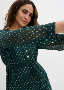 Robe de grossesse et d’allaitement en voile imprimé