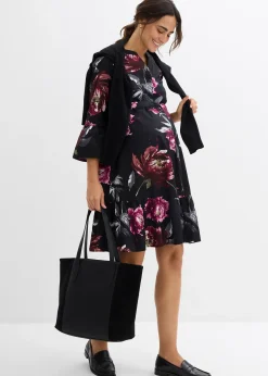 Robe de grossesse et d’allaitement en satin de coton