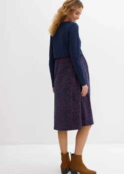 Robe de grossesse et d’allaitement + T-shirt manches longues en coton (ens. 2 pces)