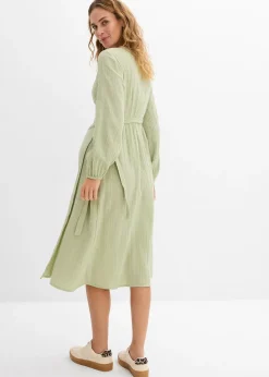 Robe de grossesse et d’allaitement en gaze de coton