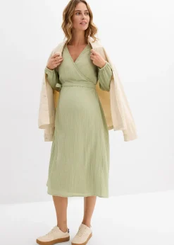 Robe de grossesse et d’allaitement en gaze de coton