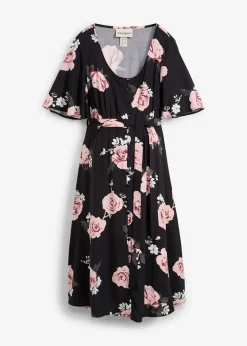 Robe de grossesse et d’allaitement en viscose tissée