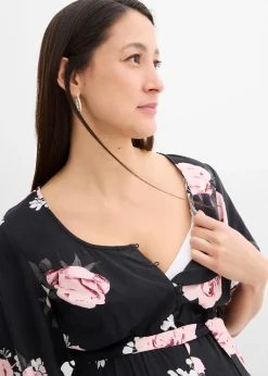 Robe de grossesse et d’allaitement en viscose tissée