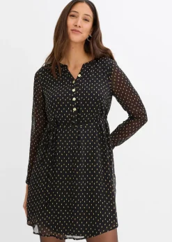 Robe de grossesse et d’allaitement en voile imprimé