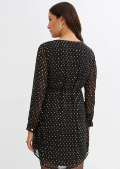 Robe de grossesse et d’allaitement en voile imprimé