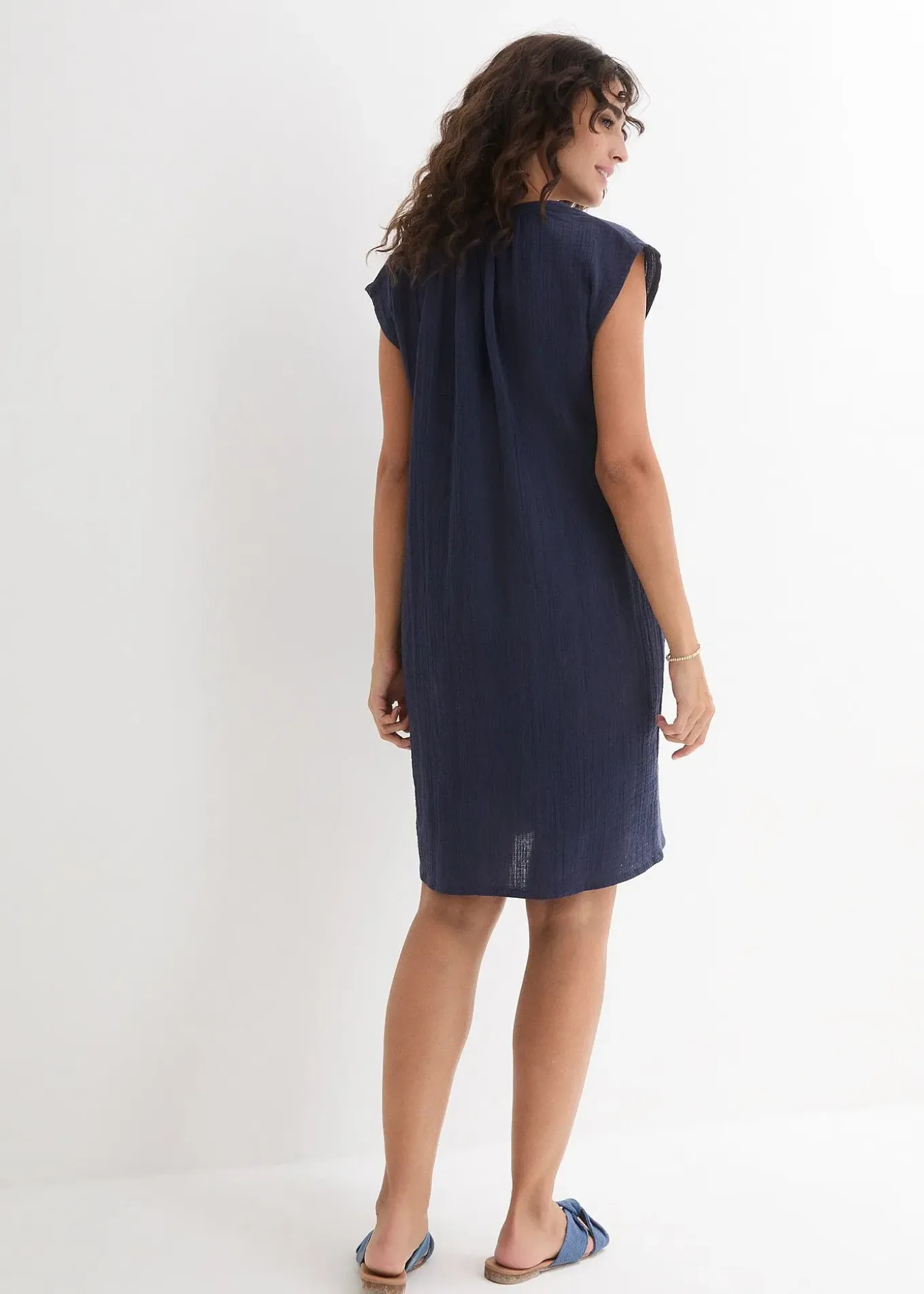 Robe de grossesse/d’allaitement en gaze de coton