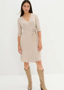 Robe de grossesse/d’allaitement en maille ultra douce à manches 3/4