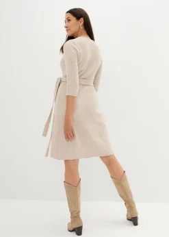 Robe de grossesse/d’allaitement en maille ultra douce à manches 3/4