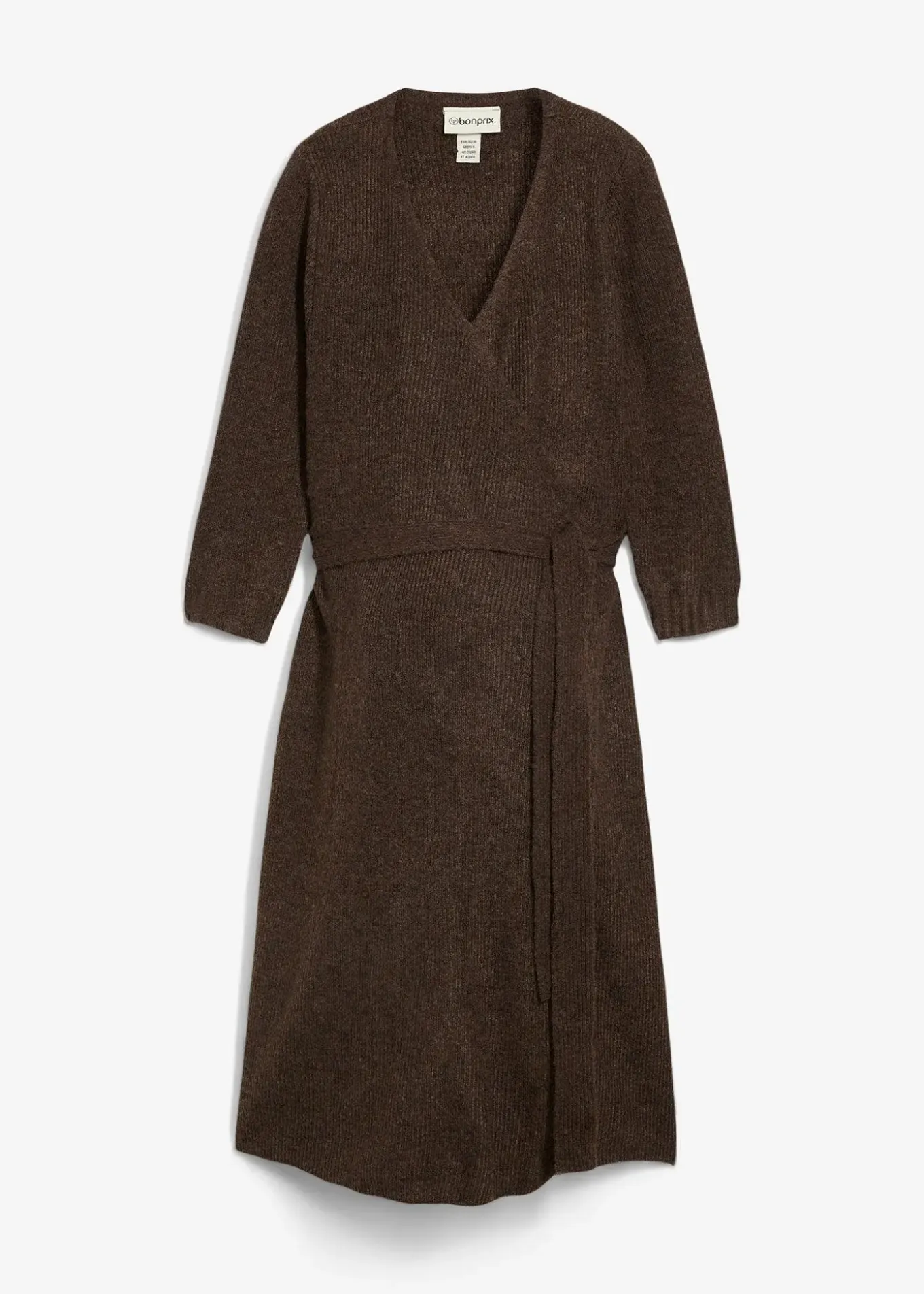 Robe de grossesse/d’allaitement en maille ultra douce à manches 3/4