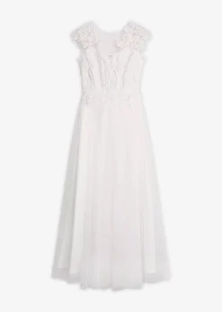 Robe de mariée en tulle délicat et dentelle