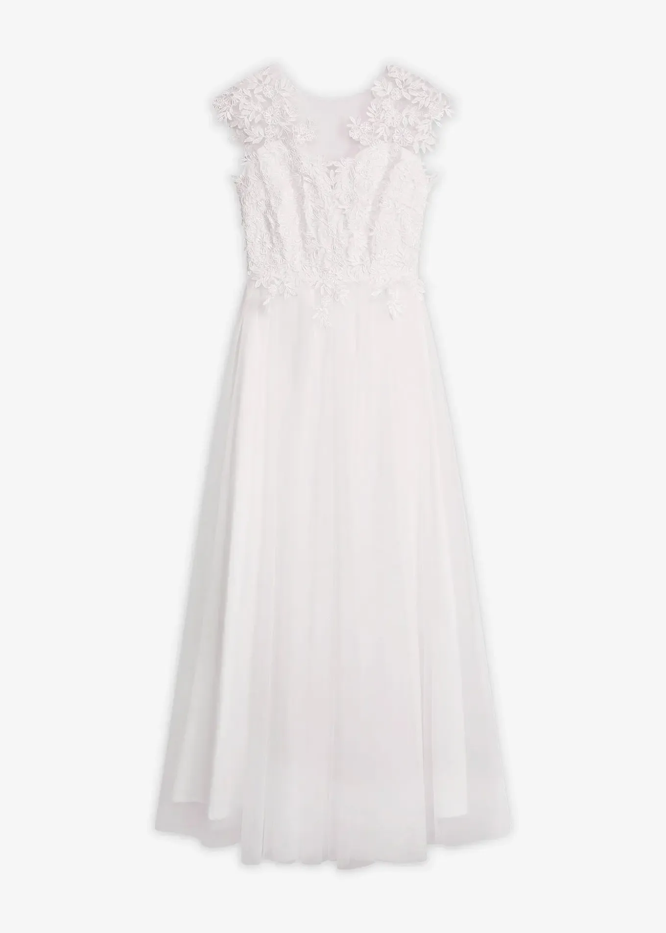 Robe de mariée en tulle délicat et dentelle
