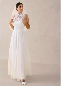 Robe de mariée en tulle et dentelle