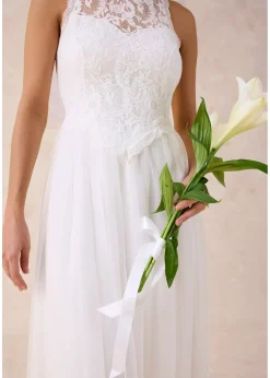 Robe de mariée en tulle et dentelle