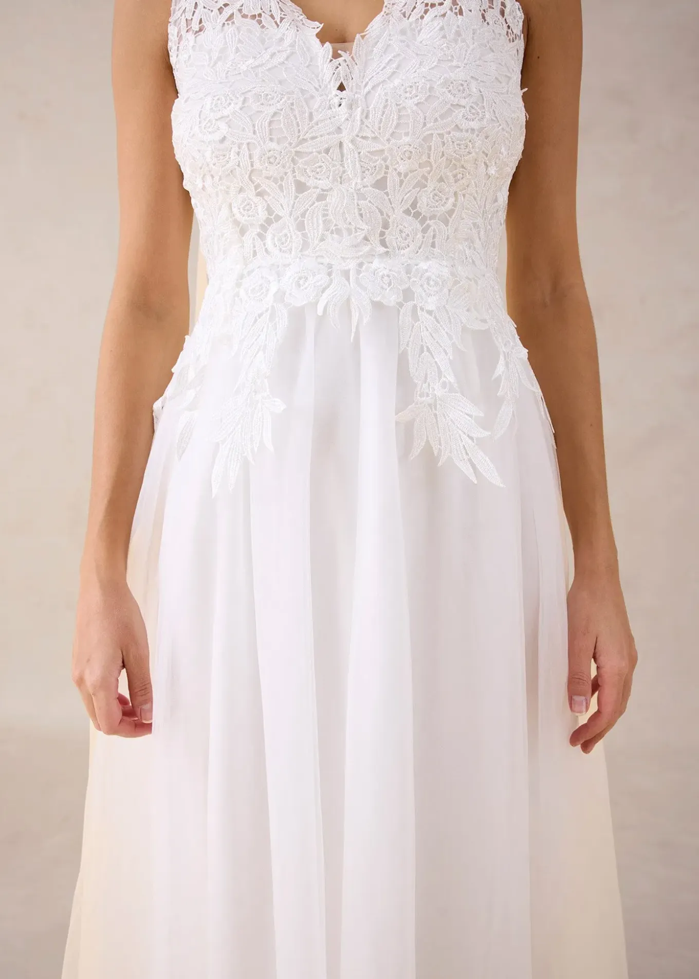 Robe de mariée en tulle et dentelle