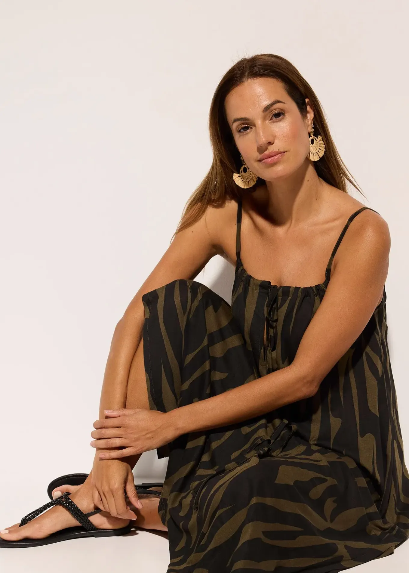 Robe de plage en viscose