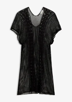 Robe de plage en viscose aspect crochet