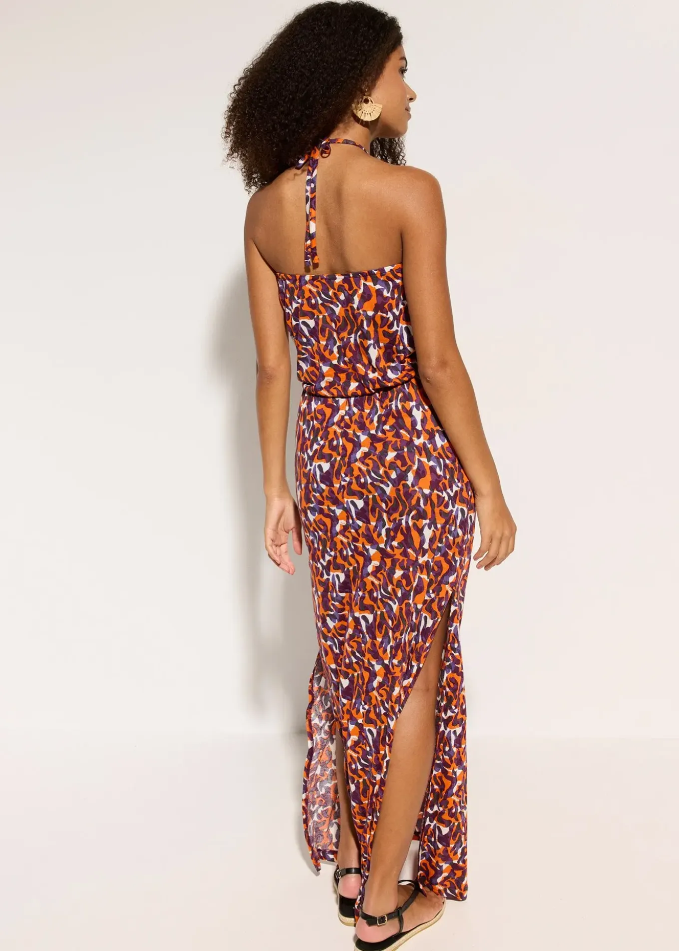 Robe de plage en viscose fluide