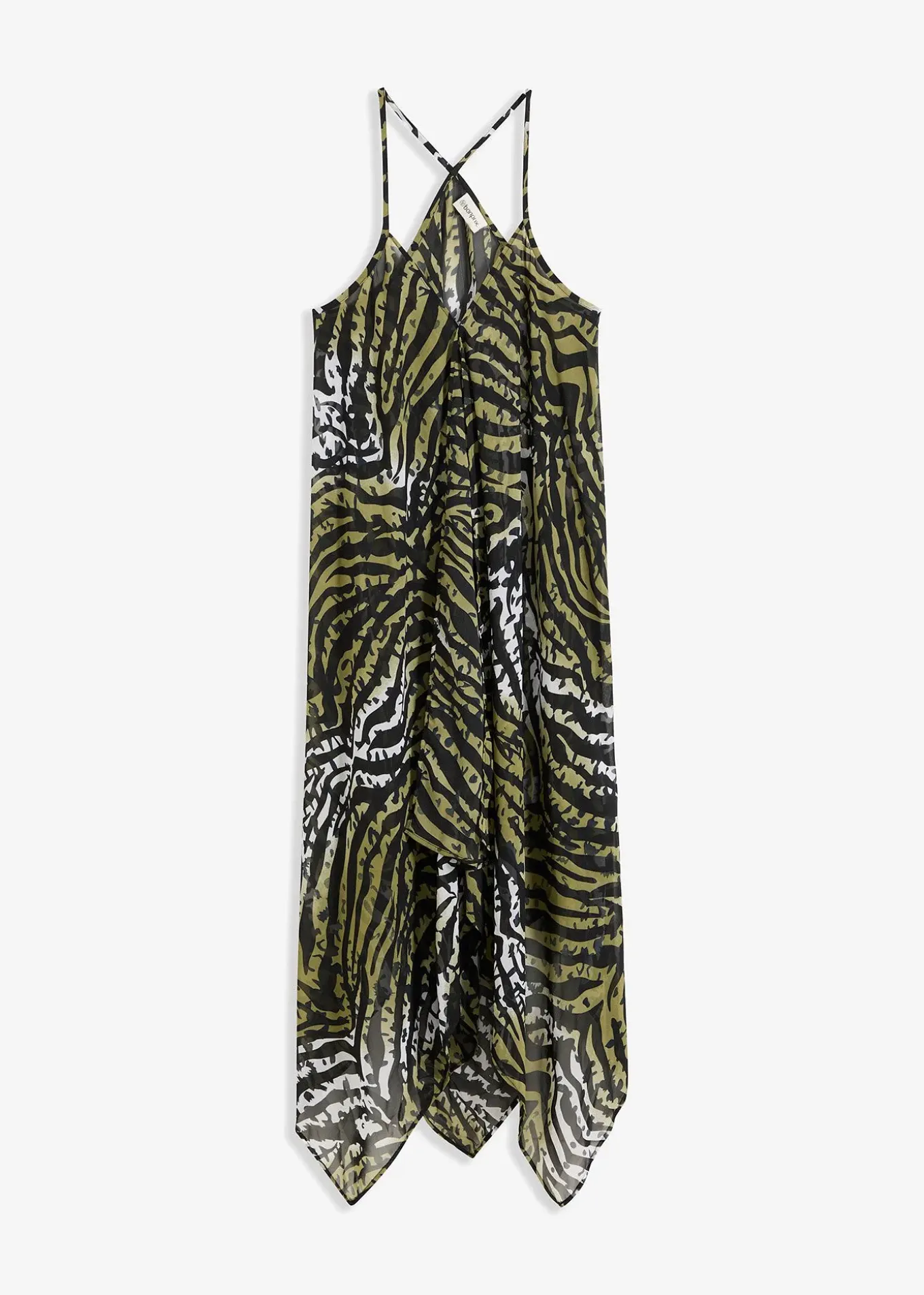 Robe de plage longue en crêpe