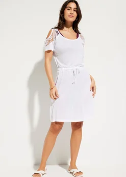 Robe de plage transparente en viscose