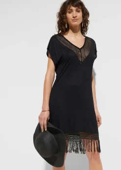 Robe de plage transparente en viscose